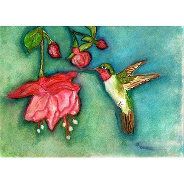 Betsy Drake Betsy Drake DM330G Betsy's Hummingbird Door Mat 30"x50" DM330G - main